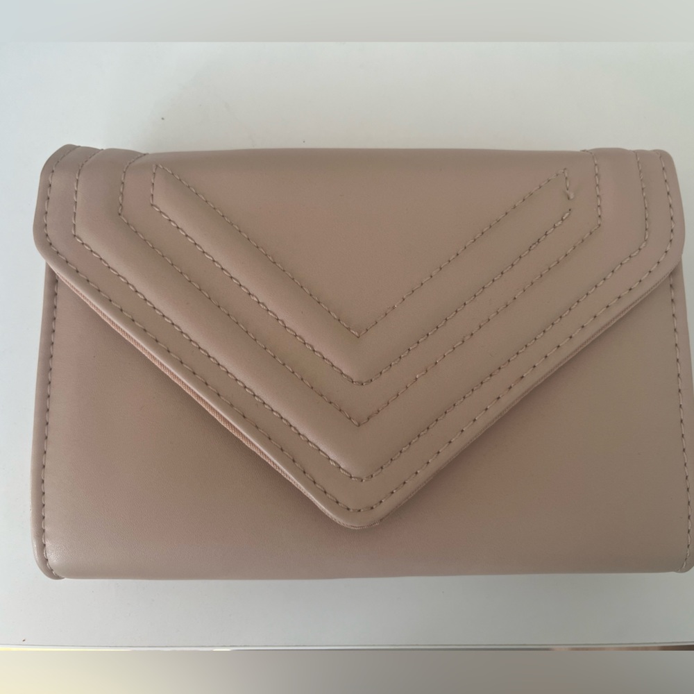 Beige Clutch Handbag